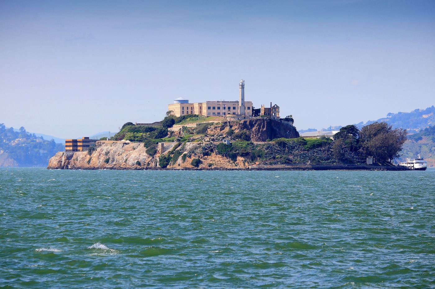 San Francisco California - Ostrov Alcatraz s legendární věznicí.